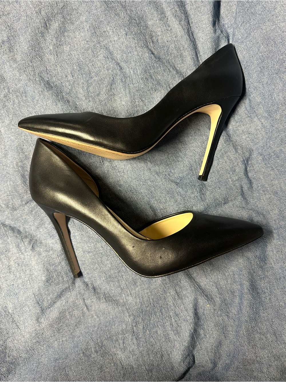 Jessica Simpson Black Pointed Toe Stiletto Pumps